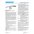 SHURE BETA 98 Owners Manual SHURE BETA 98 Owners Manual