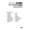 HITACHI D-900 Owners Manual HITACHI D-900 Owners Manual