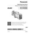 PANASONIC AGHPX500E Owners Manual PANASONIC AGHPX500E Owners Manual