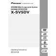 PIONEER X-SV5DV/NXCN/HK Owners Manual PIONEER X-SV5DV/NXCN/HK Owners Manual
