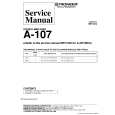 PIONEER A107 Service Manual PIONEER A107 Service Manual