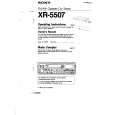 SONY XR-5507 Owners Manual SONY XR-5507 Owners Manual