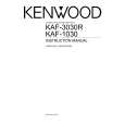 KENWOOD KAF-1030 Owners Manual KENWOOD KAF-1030 Owners Manual