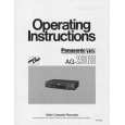 PANASONIC AG2560 Owners Manual PANASONIC AG2560 Owners Manual