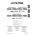 ALPINE CDA-7995 Owners Manual ALPINE CDA-7995 Owners Manual