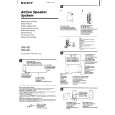 SONY SRSA31 Owners Manual SONY SRSA31 Owners Manual