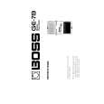BOSS GE-7B Owners Manual BOSS GE-7B Owners Manual