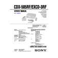 SONY CDX505RF Service Manual SONY CDX505RF Service Manual