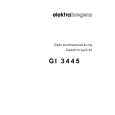 ELEKTRA BREGENZ GI3445A Owners Manual ELEKTRA BREGENZ GI3445A Owners Manual