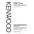 KENWOOD KGC7043 Owners Manual KENWOOD KGC7043 Owners Manual