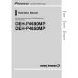PIONEER DEH-P4650MP/XIN/ES Owners Manual PIONEER DEH-P4650MP/XIN/ES Owners Manual