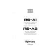 PIONEER RSA1 Owners Manual PIONEER RSA1 Owners Manual