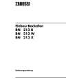 ZANUSSI BN213W Owners Manual ZANUSSI BN213W Owners Manual