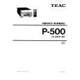 TEAC P-500 Service Manual TEAC P-500 Service Manual