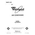 WHIRLPOOL ACH184XY0 Parts Catalog WHIRLPOOL ACH184XY0 Parts Catalog