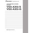 PIONEER VSXAX5IS Owners Manual PIONEER VSXAX5IS Owners Manual