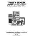 TRICITY BENDIX BK205W Owners Manual TRICITY BENDIX BK205W Owners Manual