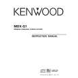 KENWOOD MDX-G1 Owners Manual KENWOOD MDX-G1 Owners Manual