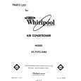 WHIRLPOOL ACP492XM0 Parts Catalog WHIRLPOOL ACP492XM0 Parts Catalog