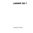 AEG Lavamat 802T Owners Manual AEG Lavamat 802T Owners Manual