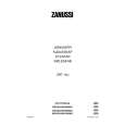 ZANUSSI ZRT16J Owners Manual ZANUSSI ZRT16J Owners Manual