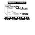 WHIRLPOOL SF3001ERW0 Installation Manual WHIRLPOOL SF3001ERW0 Installation Manual