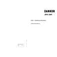 ZANKER ZKK2661 307.531 Owners Manual ZANKER ZKK2661 307.531 Owners Manual
