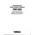 YAMAHA PM1200 Owners Manual YAMAHA PM1200 Owners Manual