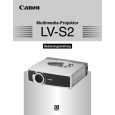 CANON LV-S2 Owners Manual CANON LV-S2 Owners Manual
