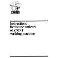 ZANUSSI Z919T Owners Manual ZANUSSI Z919T Owners Manual