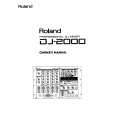 ROLAND DJ-2000 Owners Manual ROLAND DJ-2000 Owners Manual