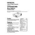 HITACHI CPX940EWB Owners Manual HITACHI CPX940EWB Owners Manual