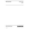 ZANKER DF2200 (PRIVILEG) Owners Manual ZANKER DF2200 (PRIVILEG) Owners Manual