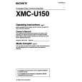 SONY XMC-U150 Owners Manual SONY XMC-U150 Owners Manual