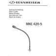 SENNHEISER MKE 420-5 Owners Manual SENNHEISER MKE 420-5 Owners Manual