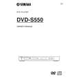 YAMAHA DVD-S550 Owners Manual YAMAHA DVD-S550 Owners Manual