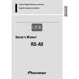 PIONEER RS-A9 Owners Manual PIONEER RS-A9 Owners Manual