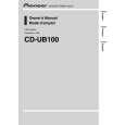 PIONEER CD-UB100/XN/UC Owners Manual PIONEER CD-UB100/XN/UC Owners Manual