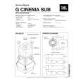 JBL GCINEMASUB Service Manual JBL GCINEMASUB Service Manual