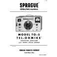 SPRAGUE TO-5 Owners Manual SPRAGUE TO-5 Owners Manual