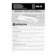 HITACHI HA-6 Owners Manual HITACHI HA-6 Owners Manual