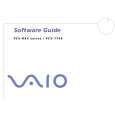 SONY PCV-RXG408 VAIO Software Manual SONY PCV-RXG408 VAIO Software Manual