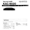 KENWOOD KAC9020 Owners Manual KENWOOD KAC9020 Owners Manual