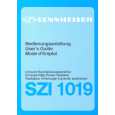 SENNHEISER SZI 1019 Owners Manual SENNHEISER SZI 1019 Owners Manual