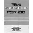 YAMAHA PSR-100 Owners Manual YAMAHA PSR-100 Owners Manual
