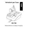 AEG DS750 Owners Manual AEG DS750 Owners Manual