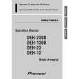 PIONEER DEH-12/XH/UC Owners Manual PIONEER DEH-12/XH/UC Owners Manual