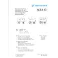 SENNHEISER MZA 10 Owners Manual SENNHEISER MZA 10 Owners Manual