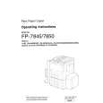 PANASONIC FP7850 Owners Manual PANASONIC FP7850 Owners Manual