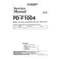 PIONEER PD-F1004 Service Manual PIONEER PD-F1004 Service Manual
